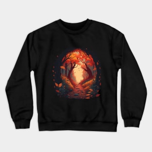 Autumnal Forest Symphony: A Vibrant Tribute to Our Trees Crewneck Sweatshirt
